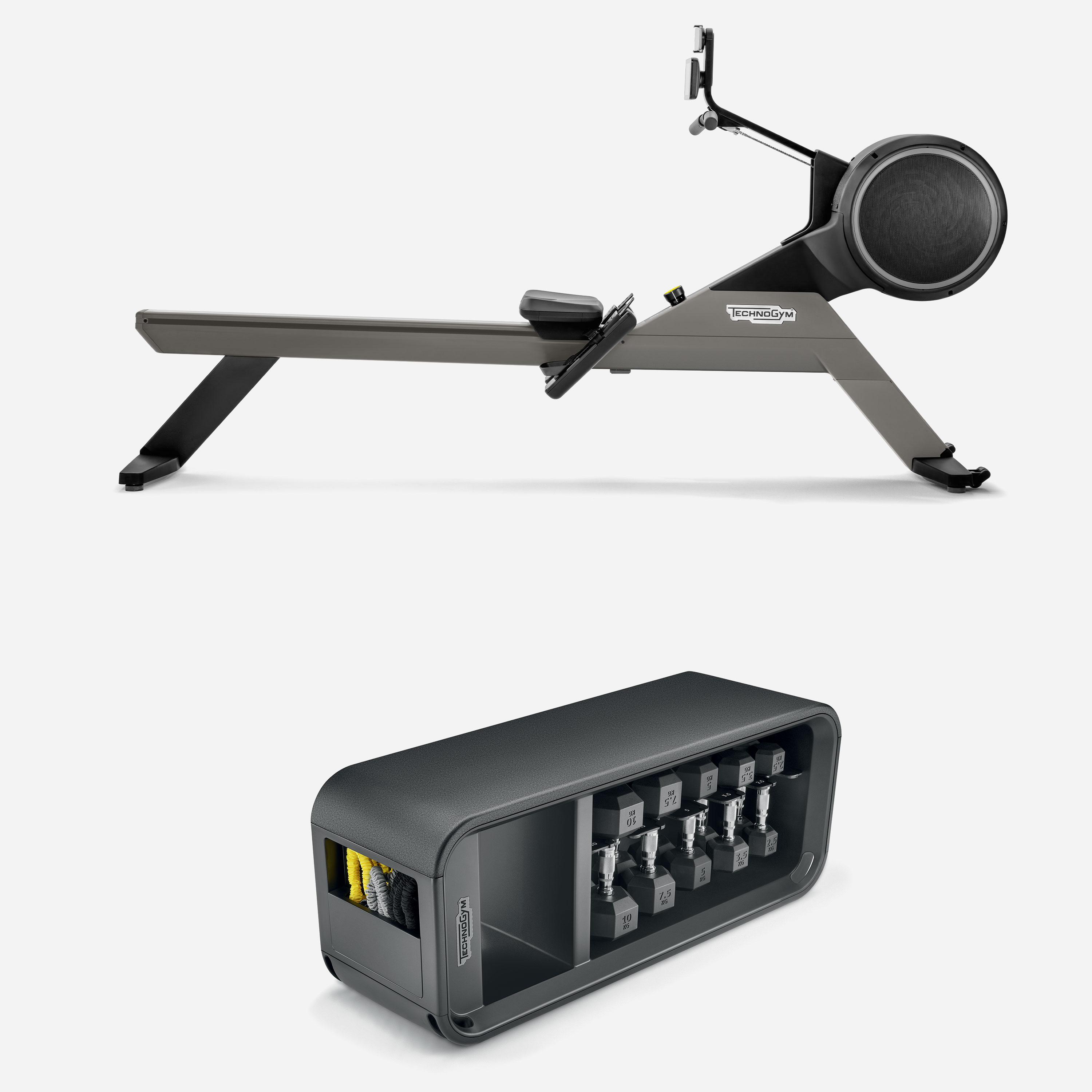 Skillrow + Technogym Bench